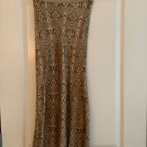 Annie Bing snakeskin midi skirt